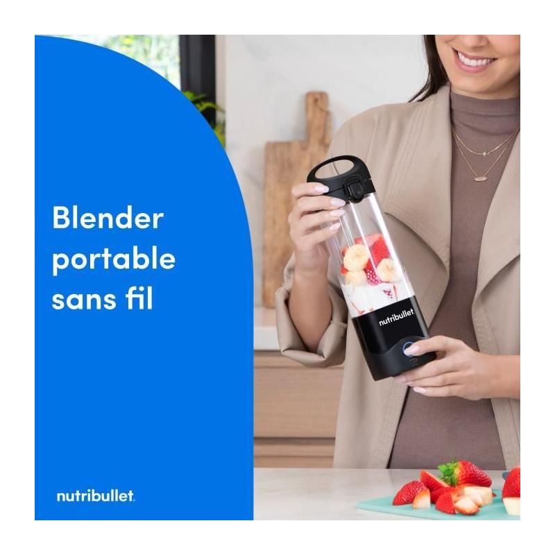 Blender portable - NUTRIBULLET - NBP003B - 100 W - 0,475L - Sans BPA - Noir - Une gourde incluse