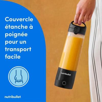 Blender portable - NUTRIBULLET - NBP003B - 100 W - 0,475L - Sans BPA - Noir - Une gourde incluse