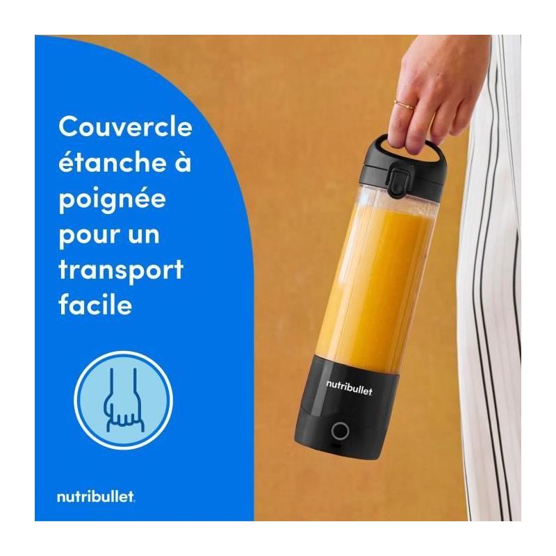 Blender portable - NUTRIBULLET - NBP003B - 100 W - 0,475L - Sans BPA - Noir - Une gourde incluse