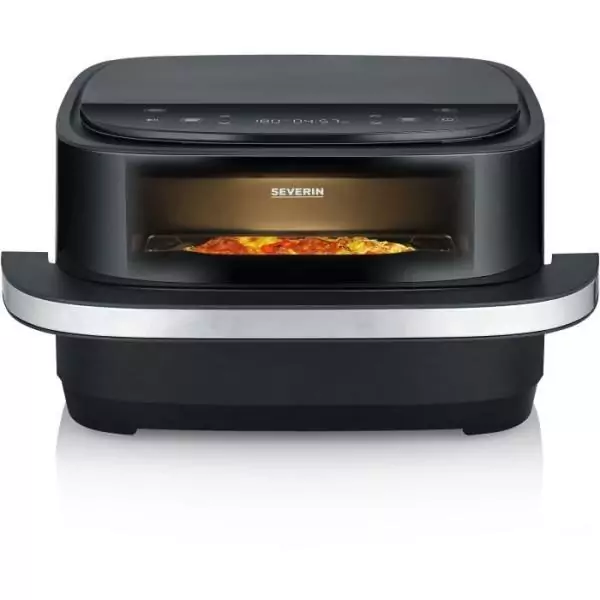 Friteuse sans huile SEVERIN - Airfryer FR2464 - Capacité 4L - 10 programmes dont fonction pizza - 2100W