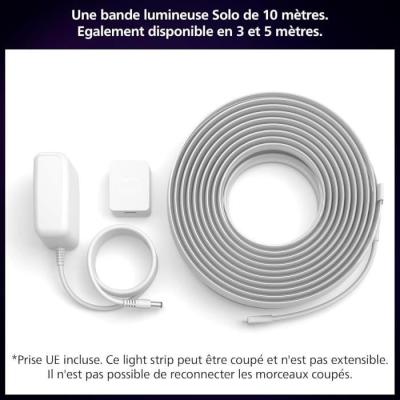 Ruban LED Philips Hue W C Lightstrip Solo - Contrôle couleur - Économie d'énergie