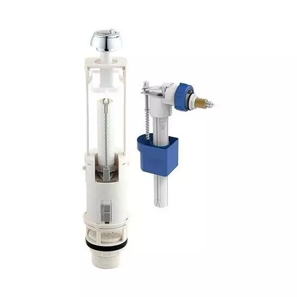 Kit mécanisme WC avec robinet flotteur latéral - ROUSSEAU - 3/6L - Certifié NF