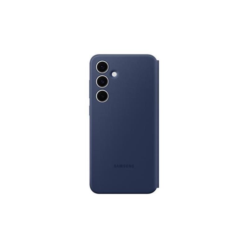 Étui Smart View avec porte-carte Galaxy S24 FE Bleu - Protégez votre téléphone avec style