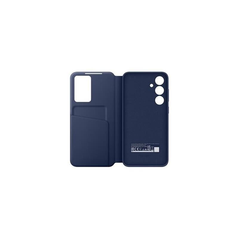 Étui Smart View avec porte-carte Galaxy S24 FE Bleu - Protégez votre téléphone avec style