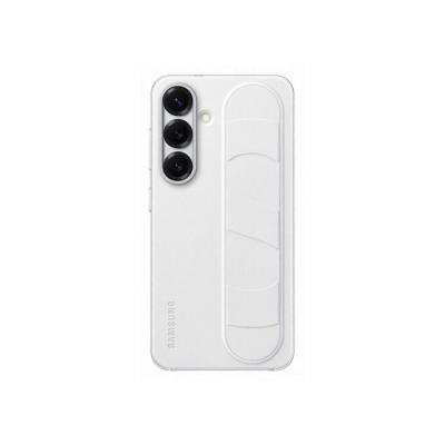 Coque Samsung Galaxy S25 Blanche avec Support et Lanière intégrée