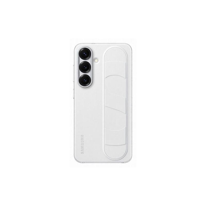 Coque Samsung Galaxy S25 Blanche avec Support et Lanière intégrée