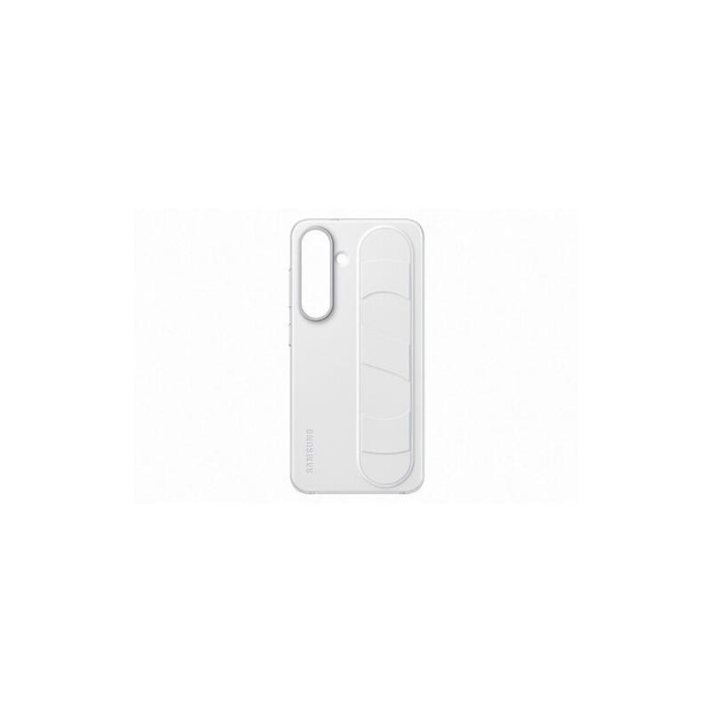 Coque Samsung Galaxy S25 Blanche avec Support et Lanière intégrée