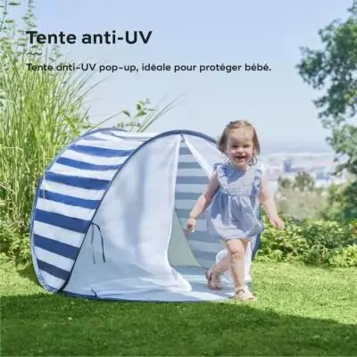 Tente anti-UV Babymoov FPS 50+ Marinière - Parc Bébé