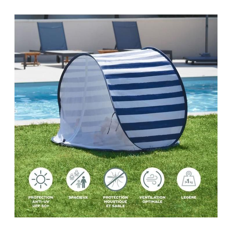 Tente anti-UV Babymoov FPS 50+ Marinière - Parc Bébé