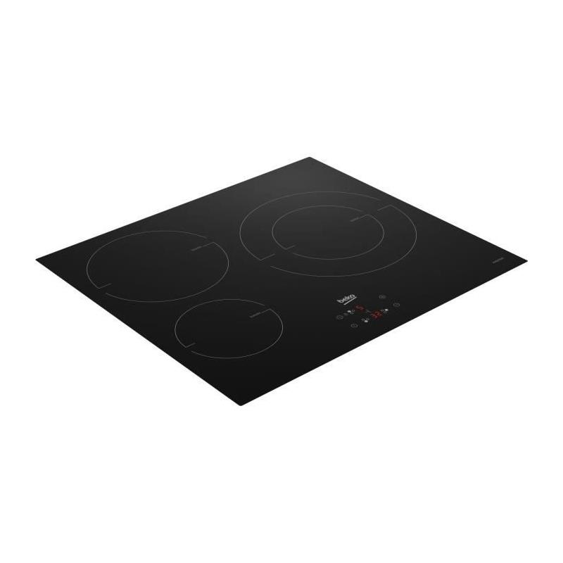 Table a Induction BEKO HII63405MT - 3 plaques de cuisson - Noir