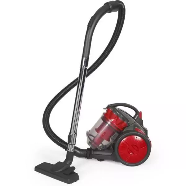Aspirateur Multi-cyclonique sans sac - LIVOO - DOH136R - 700 W - 16 kPa - 78 dB - 3 L - Filtre lavable - Rouge / Gris