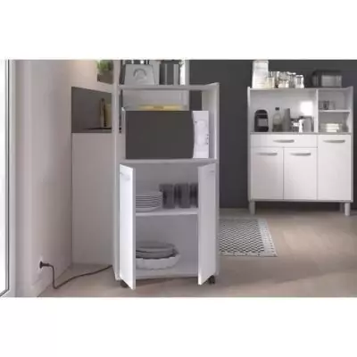 Desserte de cuisine blanc 60cm - Pratique et élégante Desserte de cuisine blanc 60cm - Pratique et élégante