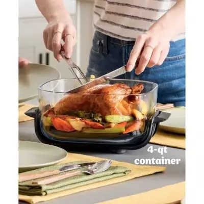 Friteuse sans huile portable NINJA - CRISPI - 1700W - Bleu Friteuse sans huile portable NINJA - CRISPI - 1700W - Bleu