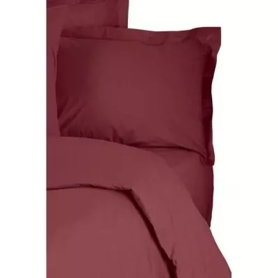 Parure de lit 220x240 cm - 100% coton renforcé - Rouge