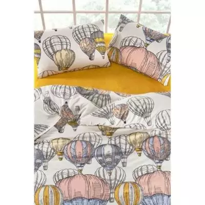 Parure de lit 220x240 cm Moutarde - 100% coton renforcé Parure de lit 220x240 cm Moutarde - 100% coton renforcé