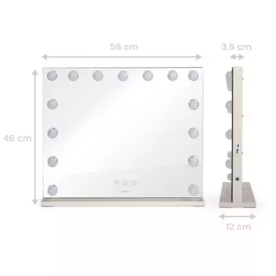 Miroir de maquillage LED - Éclairage ajustable - LIVOO