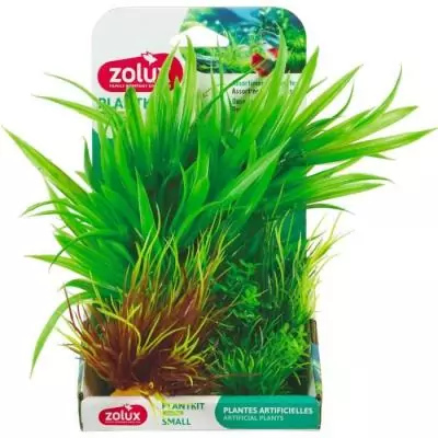 Ensemble de 3 plantes artificielles pour aquarium - ZOLUX - Taille S Ensemble de 3 plantes artificielles pour aquarium - ZOLUX - Taille S