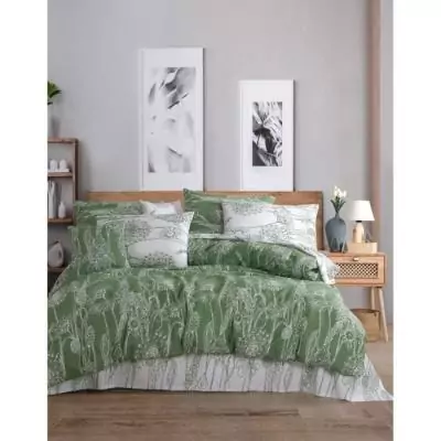 Parure de lit 100% coton renforcé - Vert Parure de lit 100% coton renforcé - Vert