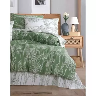 Parure de lit 100% coton renforcé - Vert Parure de lit 100% coton renforcé - Vert