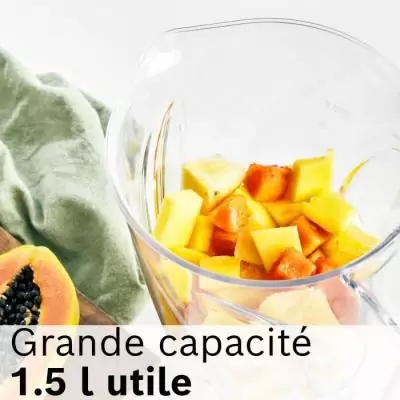 Mixer BOSCH VitaPower/MMB614GO Noir - Puissant et Élégant Mixer BOSCH VitaPower/MMB614GO Noir - Puissant et Élégant