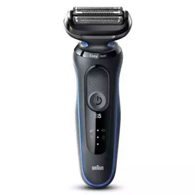 Rasoir électrique - BRAUN - SERIES 5 51-B1000s - 50 min d'autonomie - Noir/Bleu - Tete lavable