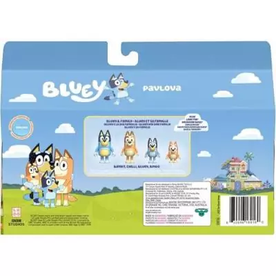Pack de 4 figurines BLUEY - La famille en cuisine Pack de 4 figurines BLUEY - La famille en cuisine