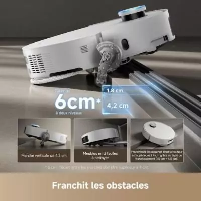 Robot Aspirateur Laveur DREAME X50 Ultra: 220 mn autonomie - 20 000 Pa