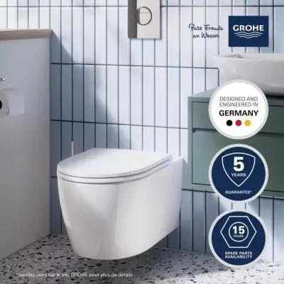 Ensemble GROHE Blanc pour WC - Support 5 en 1