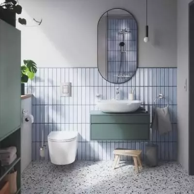 Ensemble GROHE Blanc pour WC - Support 5 en 1