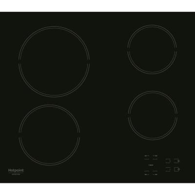 Table de cuisson vitrocéramique - HOTPOINT - HR631C - 4 foyers - 60 cm - Noir