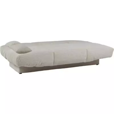 Banquette clic-clac 3 places beige - 190 x 90 x 92 cm