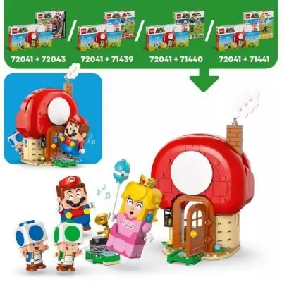 LEGO Super Mario 72041 : Fête chez les Toads - Jeu de Construction Fun LEGO Super Mario 72041 : Fête chez les Toads - Jeu de Construction Fun