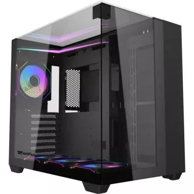 Boîtier PC - Darkflash - TH285 Noir - Moyen tour - Format ATX - 4x120mm A-RGB - Noir