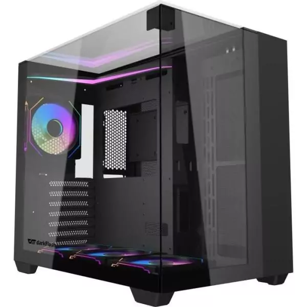 Boîtier PC - Darkflash - TH285 Noir - Moyen tour - Format ATX - 4x120mm A-RGB - Noir