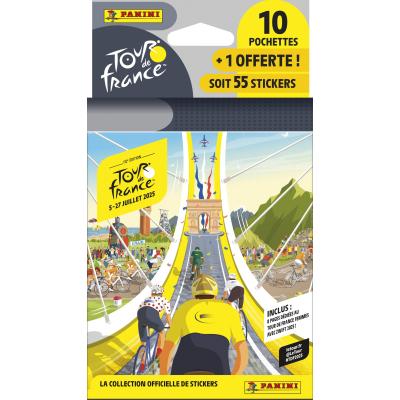 Panini TOUR DE FRANCE 2025 Blister 10 pochettes + 1 offerte