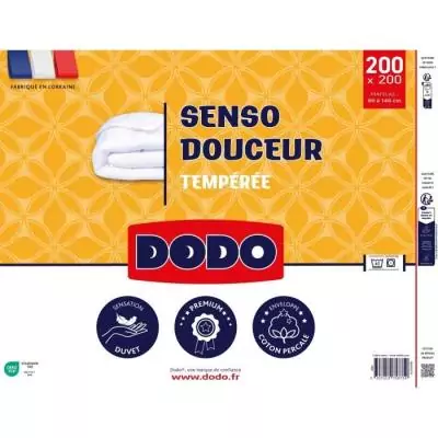 La couette tempérée Senso Douceur - 350g/m² - Blanc La couette tempérée Senso Douceur - 350g/m² - Blanc