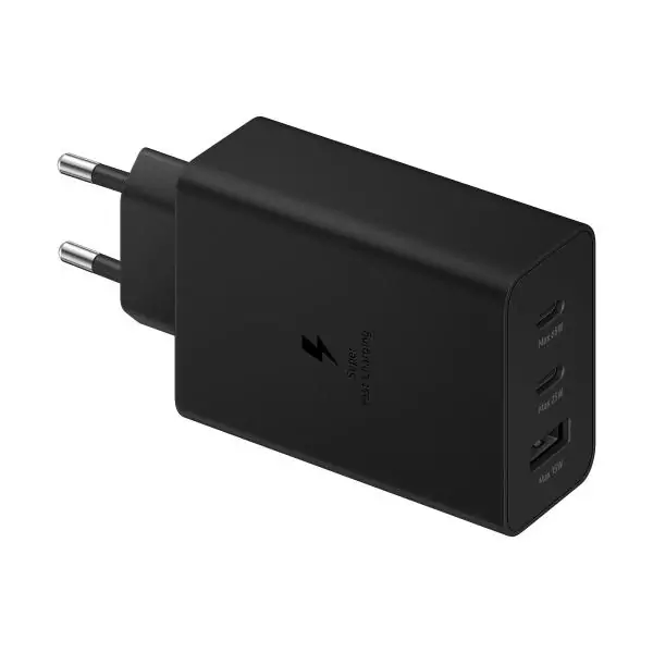 Adaptateur secteur Trio 65W - 2 x USB-C - 1 x USB-A - Noir - sans câble