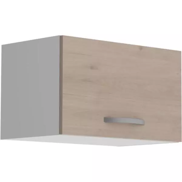 OSLO Meuble haut 1 porte - Décor Chene Jackson - L 60 x P 36 x H 35 cm