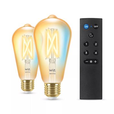 WiZ Ampoule ambre à filament 50 W ST64 E27 x2