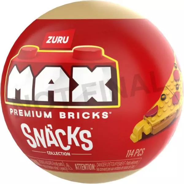 Set de construction - ZURU - Snack - 200 pieces max - 6 snacks - Burger, glace ou sushi