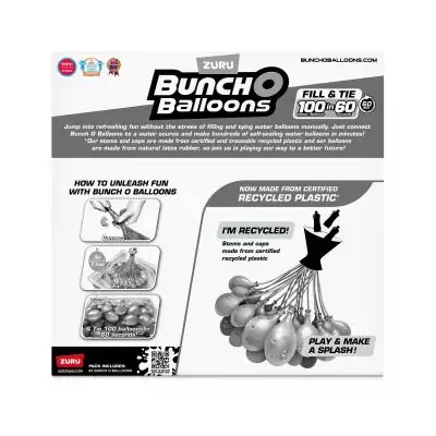 Bunch O Balloons Tropical Party pack de 265 bombes à eau (8 grappes) ZURU