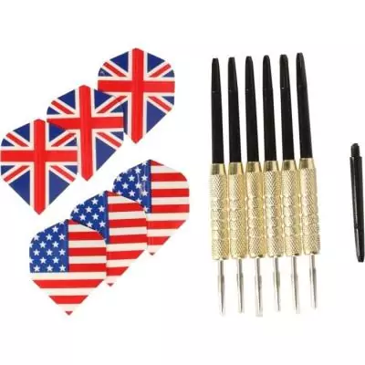 Jeu de fléchettes VADER - Cible et 6 fléchettes inclus - Fibres naturelles