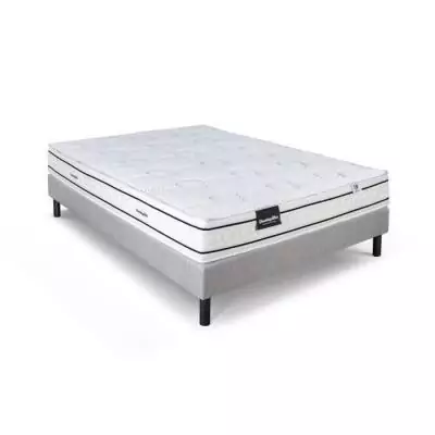 Ensemble matelas et sommier DUNLOPILLO LAVANDE 140x190 - Latex naturel