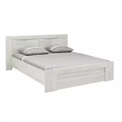 Lit adulte EDEN 160X200 cm - Style naturel avec rangements - GAMI