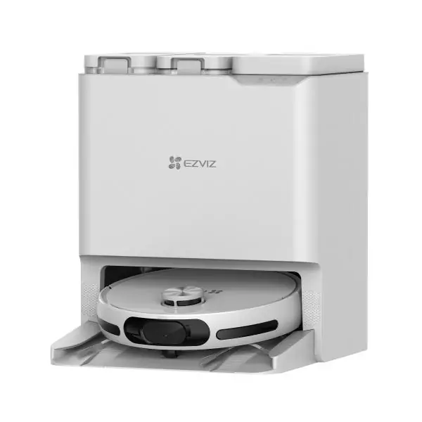 EZVIZ RS20 Pro Robot Aspirateur avec Serpilliere - Installation & Détachement Automatique - Brosse Latérale Surélevée - 7200