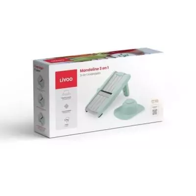 Mandoline 3 en 1 pratique et sûr - LIVOO - MEN429