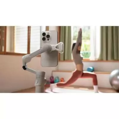 Stabilisateur smartphone - INSTA360 - Flow 2 - Suivi panoramique 360° - Stabilisation 3 axes - Gris