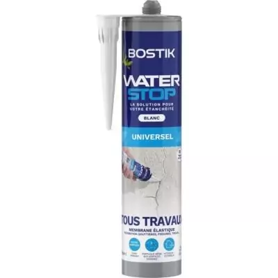 Membrane d'étanchéité BOSTIK Waterstop - Répare fuites - Blanc