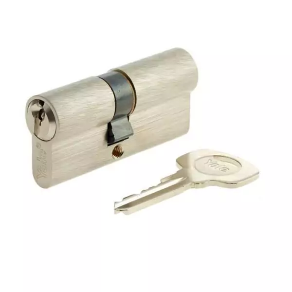 Cylindre YALE série 500+ 30x30 mm nickelé - 5 goupilles - 3 clés