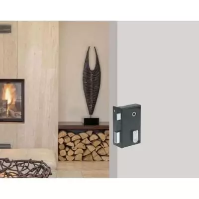 Serrure en applique verticale kaki à fouillot gauche - YALE Serrure en applique verticale kaki à fouillot gauche - YALE